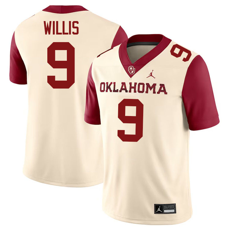 Brayden Willis Oklahoma Sooners Jersey,Oklahoma Sooners Football Uniforms,Jersey-Cream